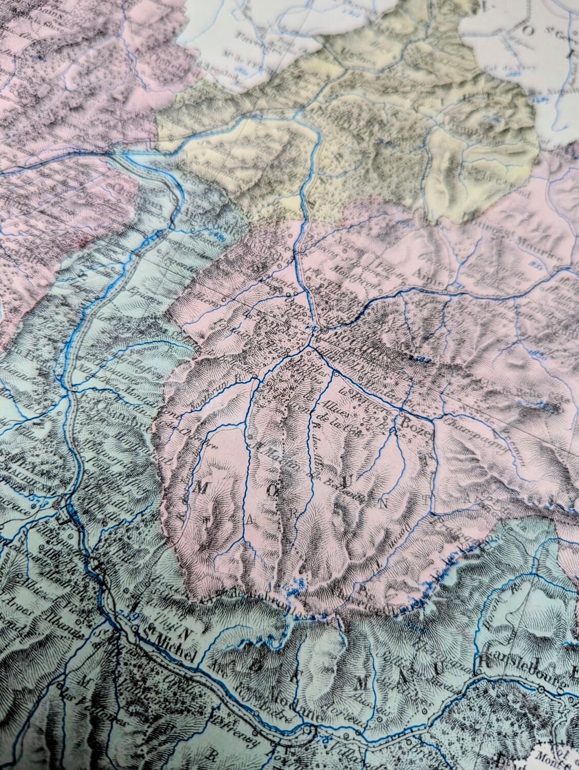 Savoie, map printed in 1883.