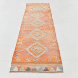 3x11 Pale Orange Turkish Vintage Runner, 86x327