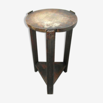 Table de nuit en bois art deco