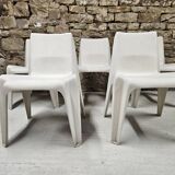 Set of 5 Helmut Bätzner chairs for Bofinger, Germany, 1960s.