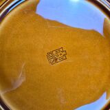 6 Gien earthenware asparagus plates – honey-brown glaze