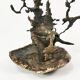 Brutalist cast iron candlestick, Belgium, 1960s.
