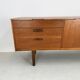 Buffet vintage unique en teck des années 1960, produit par Nathan au Royaume-Uni.
