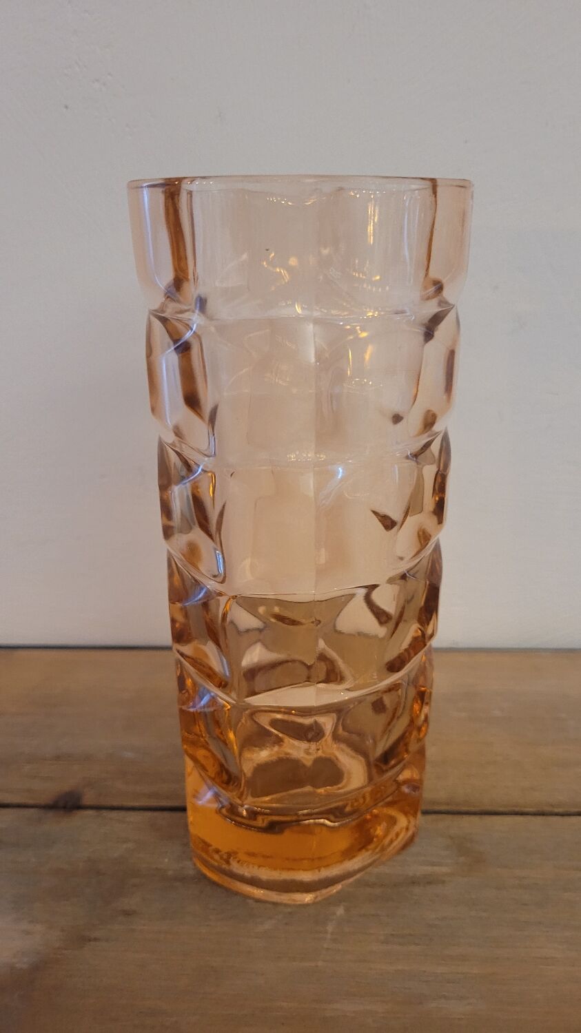 Vase ambré années 60
