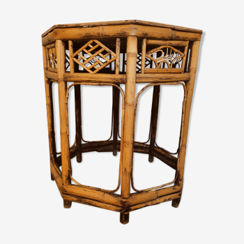 Chinese octagonal bamboo table