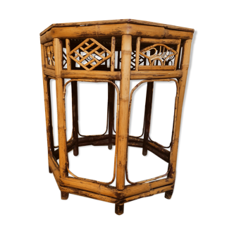 Chinese octagonal bamboo table