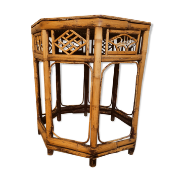 Chinese octagonal bamboo table