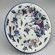 Plate gien with cornucopia decoration insect peacock butterfly