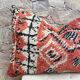 Vintage Berber Kilim cushion cover: Moroccan wool cushion