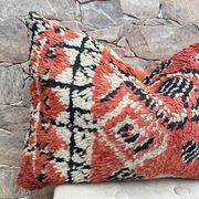 Housse de coussin Kilim berbère vintage : Coussin en laine marocaine