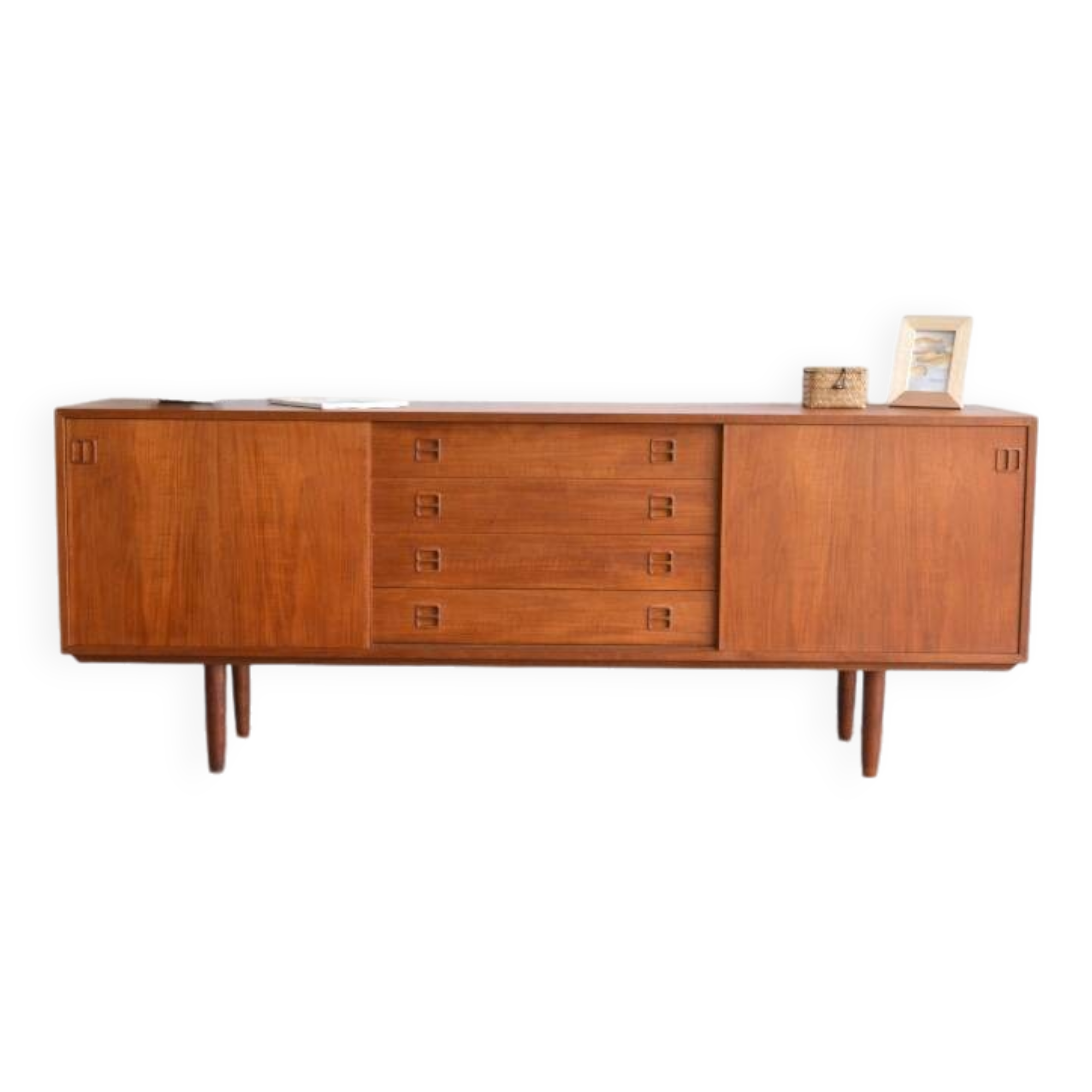 Teak sideboard by Clausen & Son * 196 cm