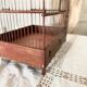Antique wooden and steel birdcage