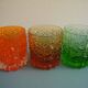 6 vintage whisky glasses Geoffrey Baxter Whitefriars