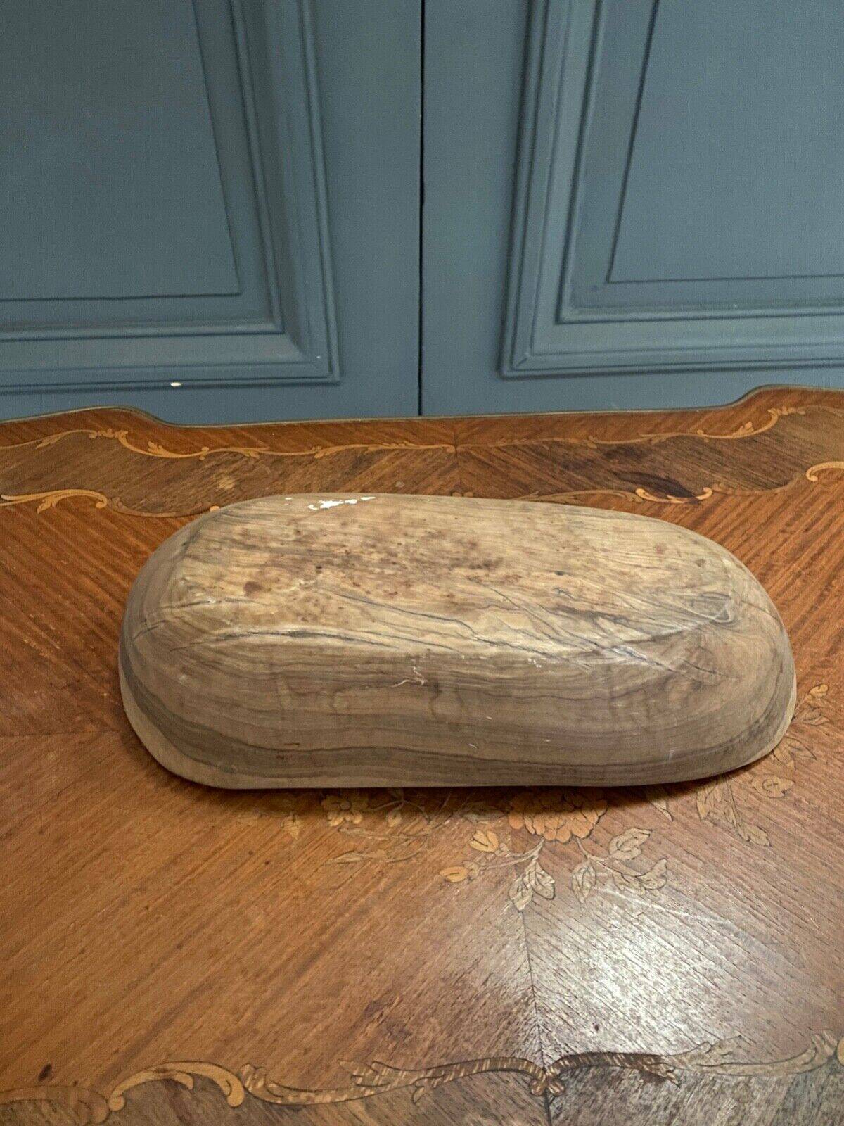 Brutalist wooden fruit bowl 1970