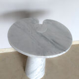 Angelo Mangiarotti coffee table in Italian Carrara marble, Eros series, Italy 1970s