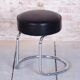 Bauhaus Stool in Chrome-Plated Steel and Leather, 1950s