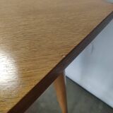 Dining table light oak foot vintage compass