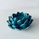 Artichoke candle holder in slip