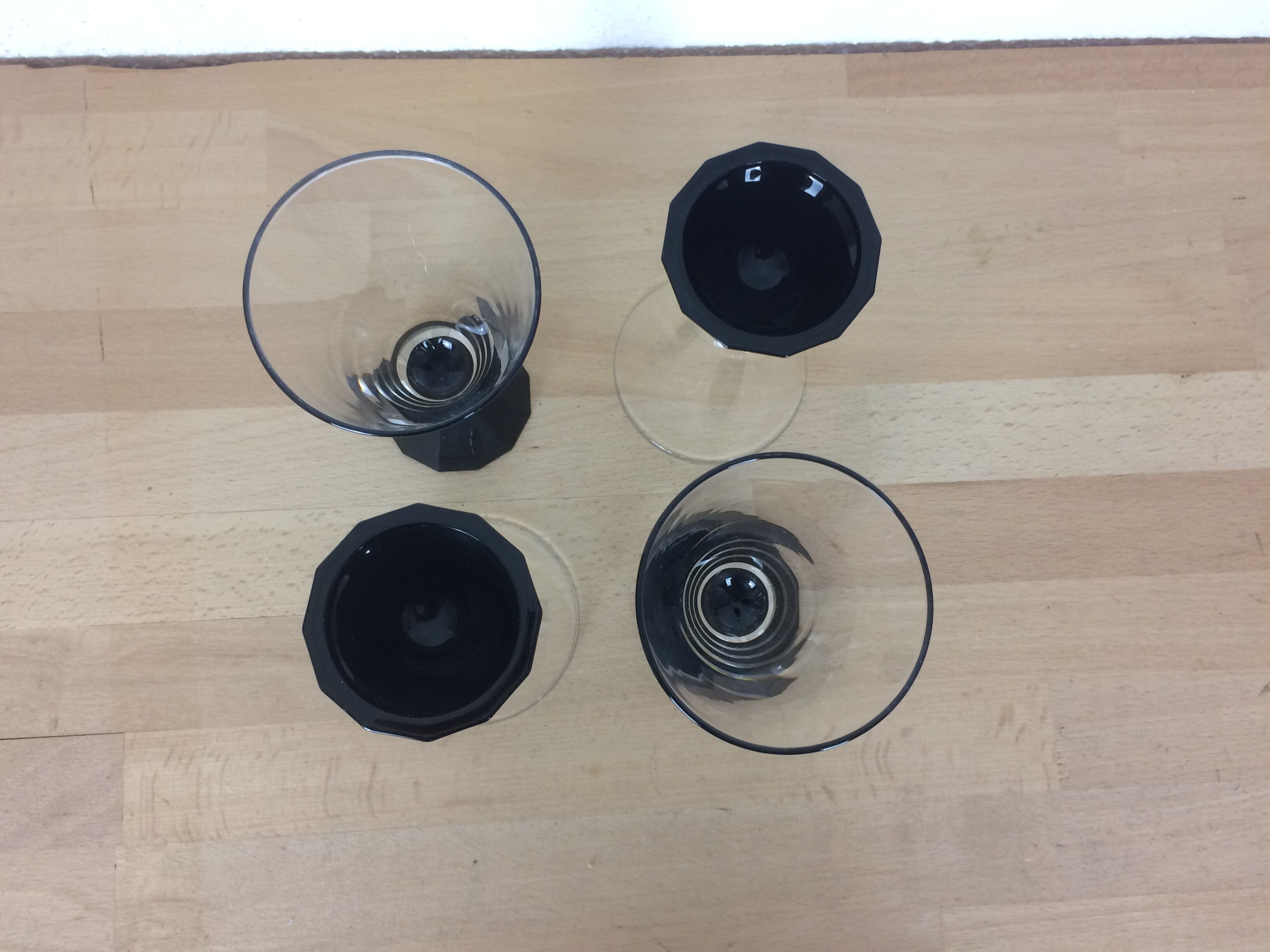 Set of 4 champagne flutes