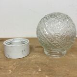 Vintage White Porcelain Ceiling Light, 1970s