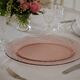 Oval pink plate Arcoroc Rosaline
