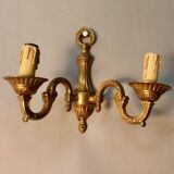 Set of 3 bronze wall lights