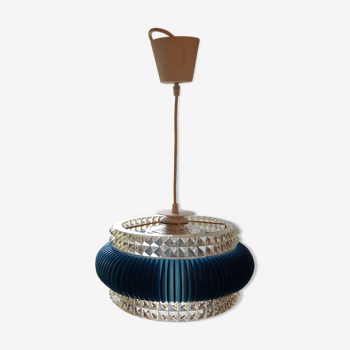 Suspension Bleue en plexiglas vintage