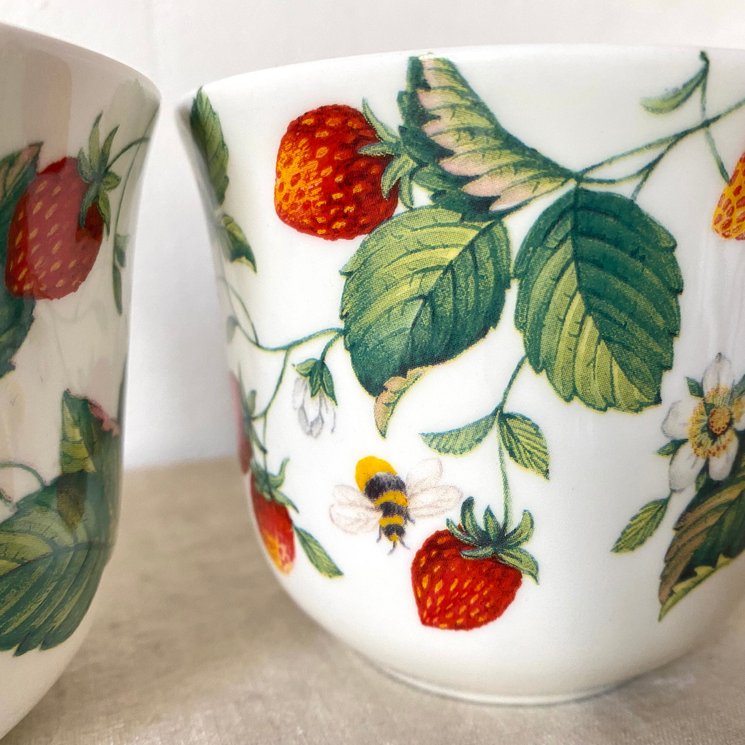 Porcelain tea cups made in England