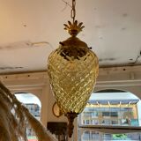 Amber pineapple chandelier from the 70s
