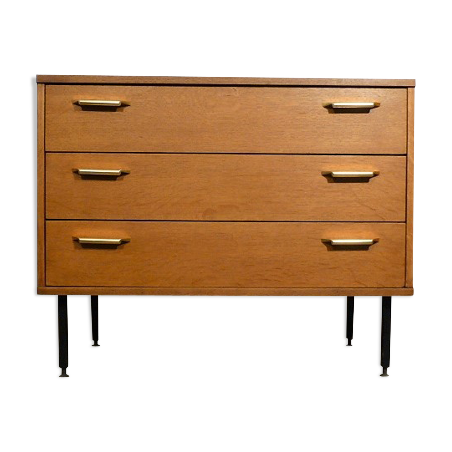Commode trois tiroirs moderniste vintage 1960