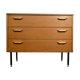 Commode trois tiroirs moderniste vintage 1960
