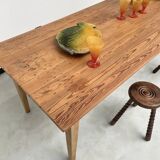 Pine and oak farmhouse table 220 cm
