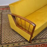 Yellow sleeper sofa 1960s