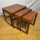 Mid-Century Retro Vintage Teak Nest of Tables 1960  Scandinavian-Inspired •