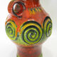Pair of vases 1970's fat lava retro design mid century