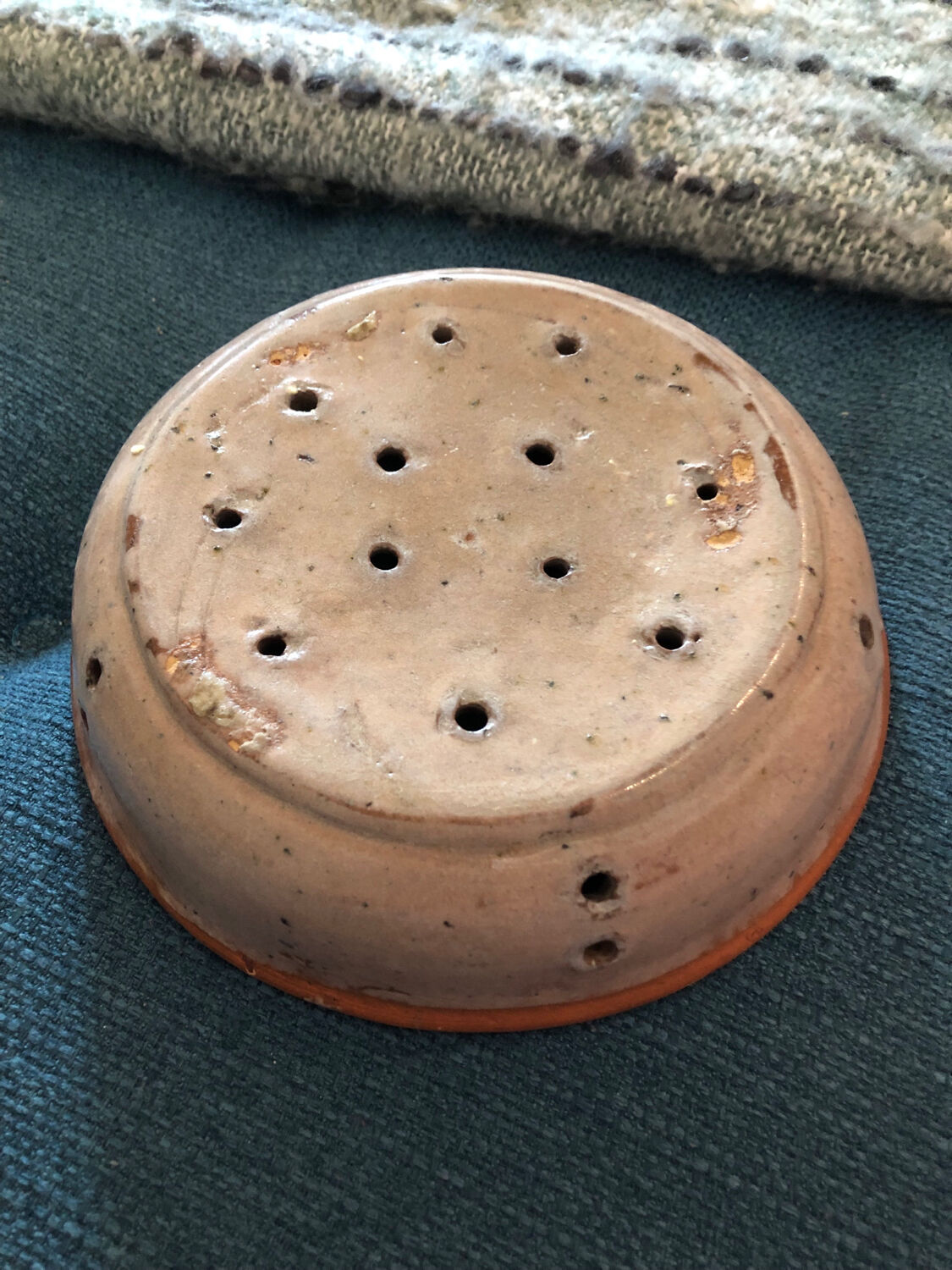 Old beam in glazed terracotta