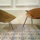 Rare Chair ball egg early 1950s Sputnik sputnik ball flesh