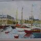 Tableau "Port de Saint Malo" signé