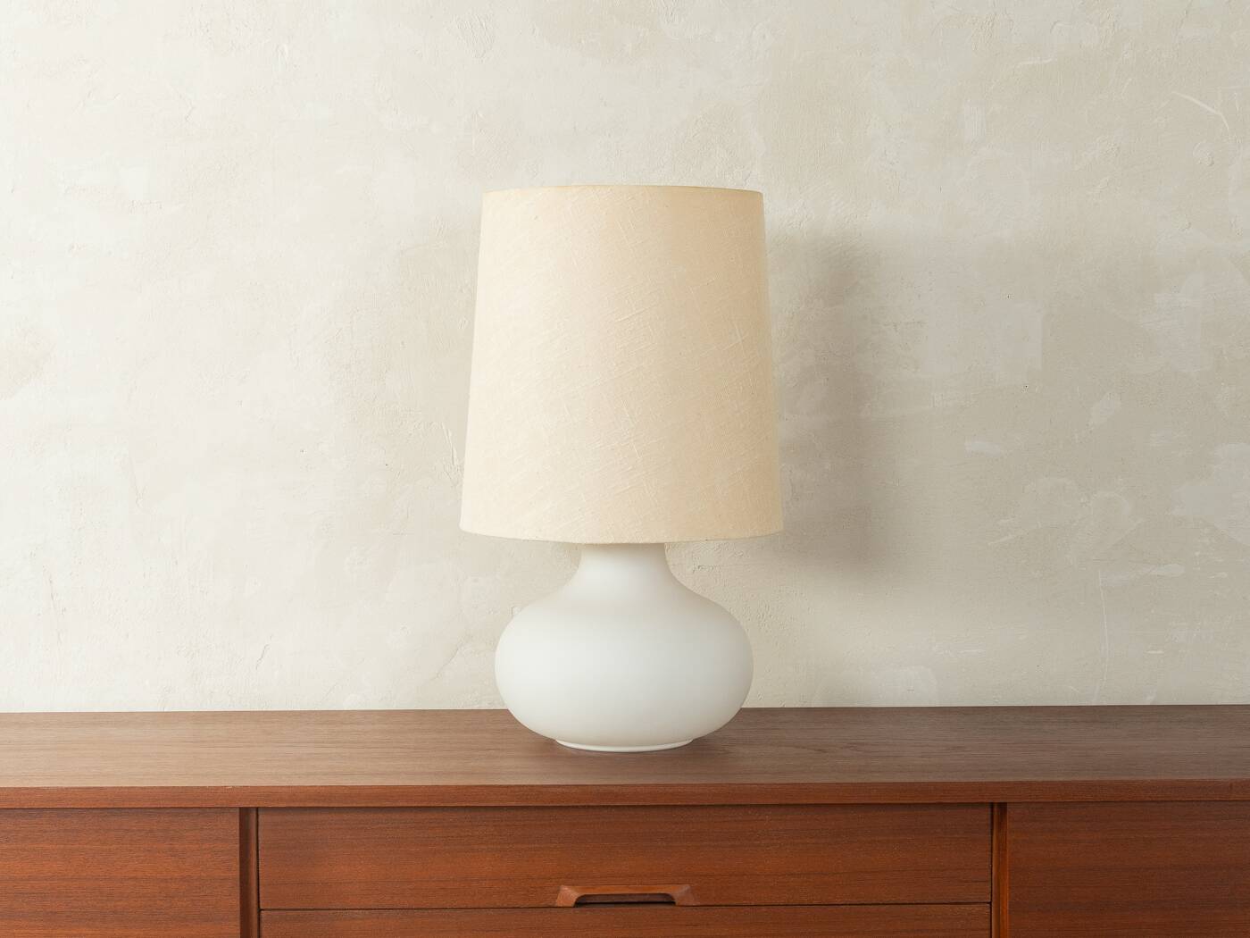 1970s table lamp, Heinz Josef Ohm, Glashütte Limburg, vintage