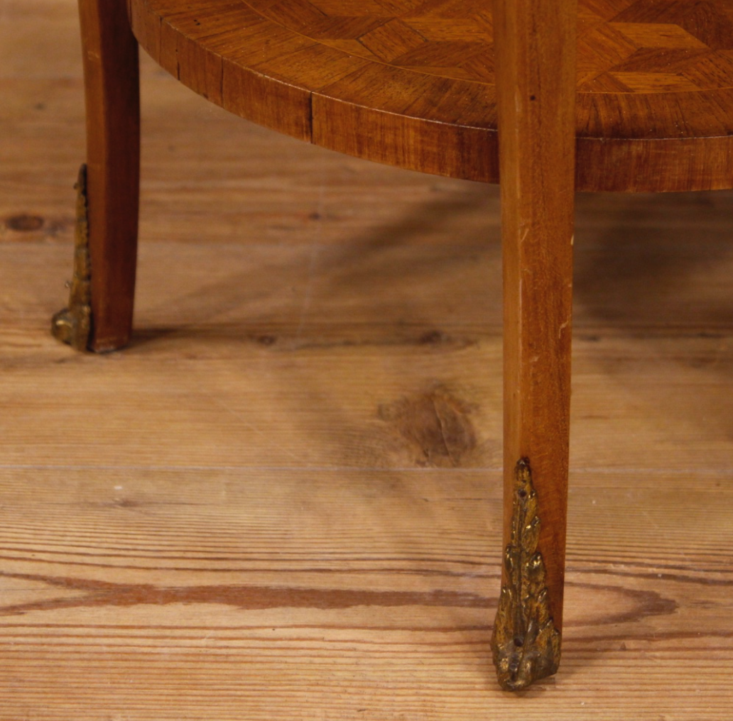 French side table in mahogany