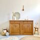 Grand Art Deco buffet in solid oak - Vintage sideboard