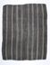 Charcoal Grey Striped Minimal Turkish Kilim Rug, 202x244 Cm