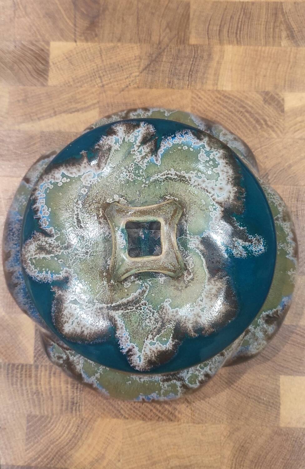 Denbac Art Nouveau ceramic candy box