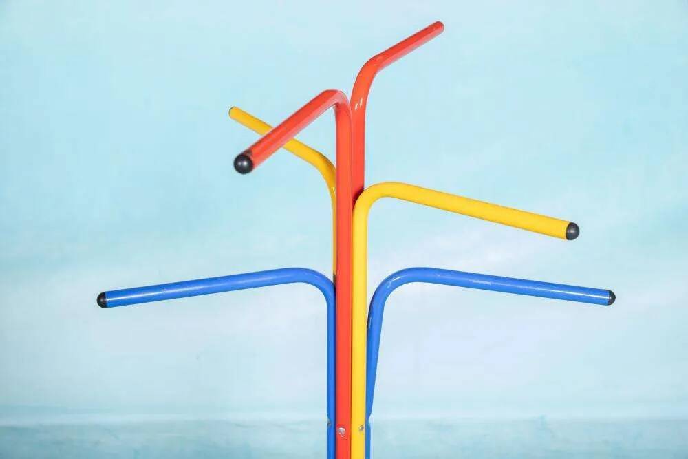 1980s Memphis style coat rack, vintage Ikea