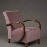 Art Deco Club Armchair, Fully Restored, Poland, 1930s