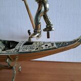 Venetian brass gondola