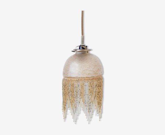 Suspension vintage en pâte de verre