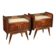 Pair of Italian design bedside tables from the 50s