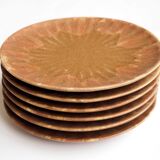 Set of 6 stoneware dessert plates