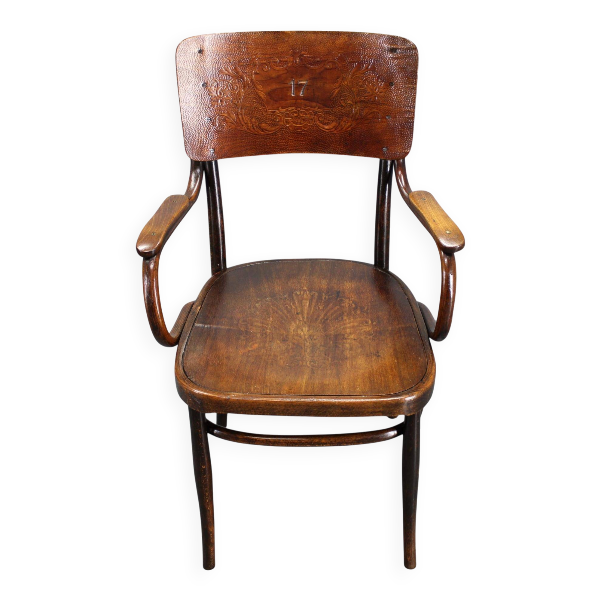 1940s Thonet beech chair no. 57, Czechoslovakia